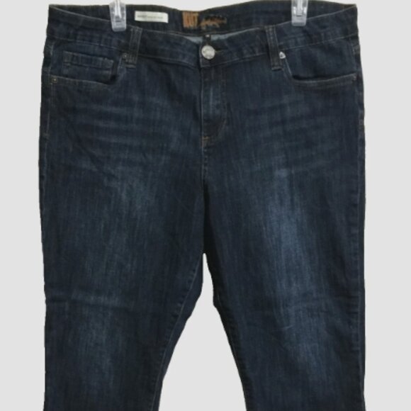 KUT from the Kloth Women Sz 16 Barlot Boyfriend Jeans 5-pocket Stretch Skiny Leg - Picture 2 of 10